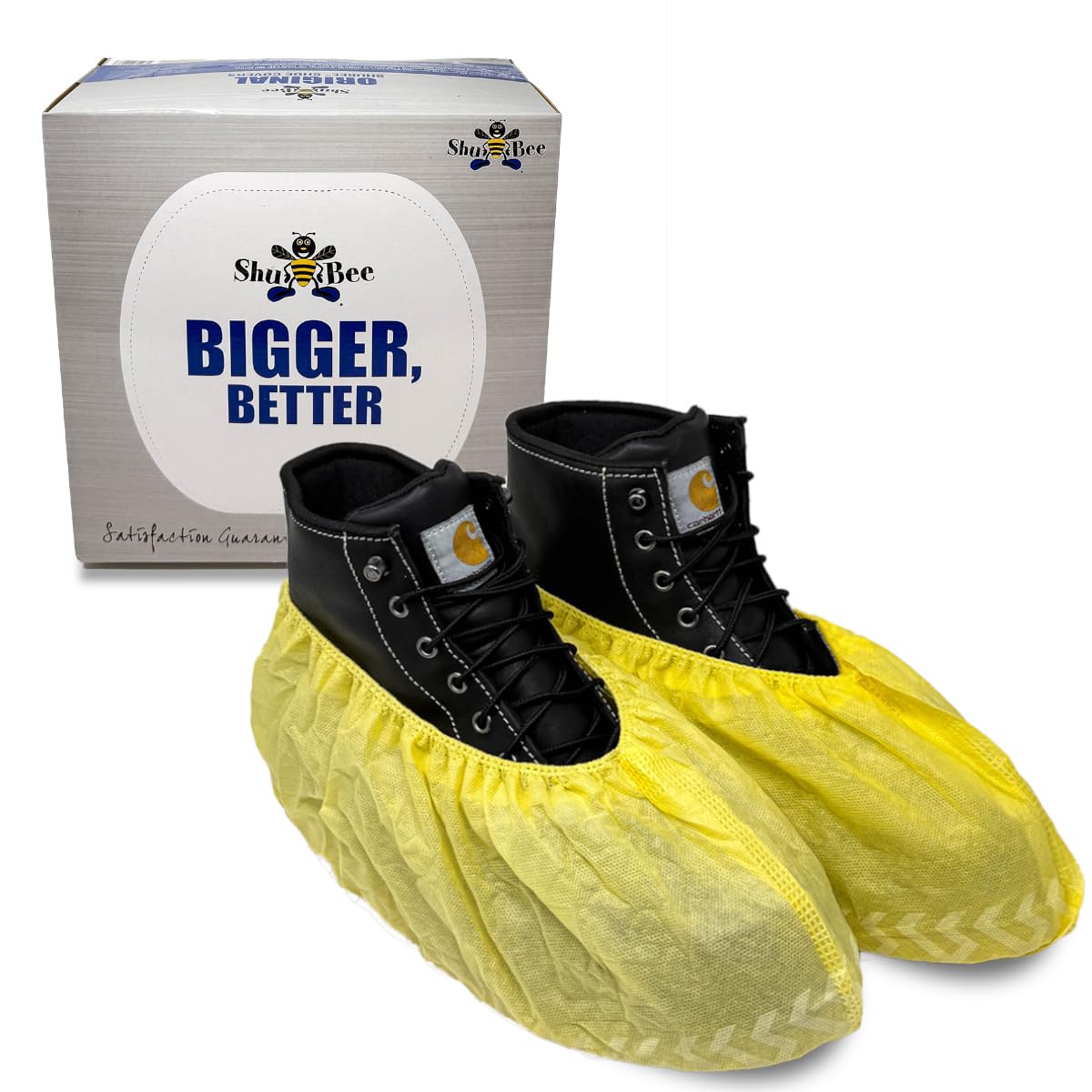 ShuBee Original Disposable, Extra-Large Boot and Shoe Covers, Thicker & Stronger, Durable Protection for Floors - 50 Pairs