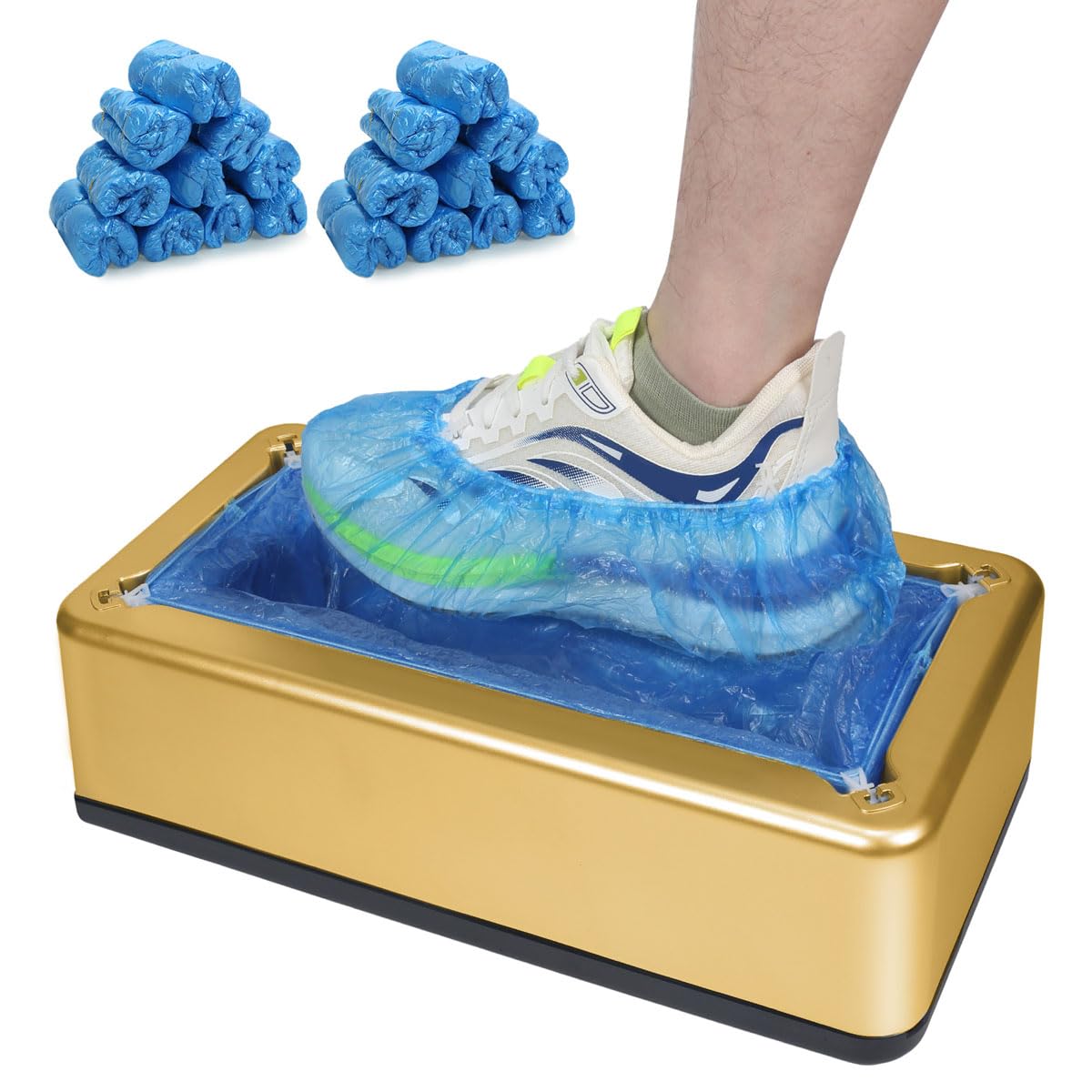 Automatic Shoe Cover Dispenser 200pcs Non‑Slip Waterproof Disposable Covers