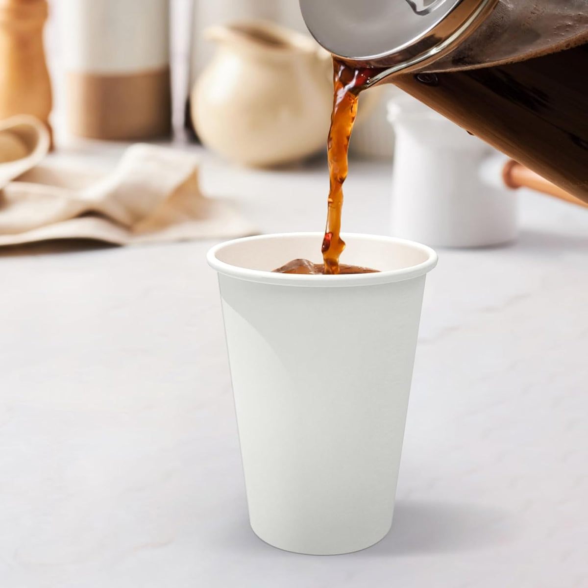Dealusy 100 Count 12 oz Coffee Cups