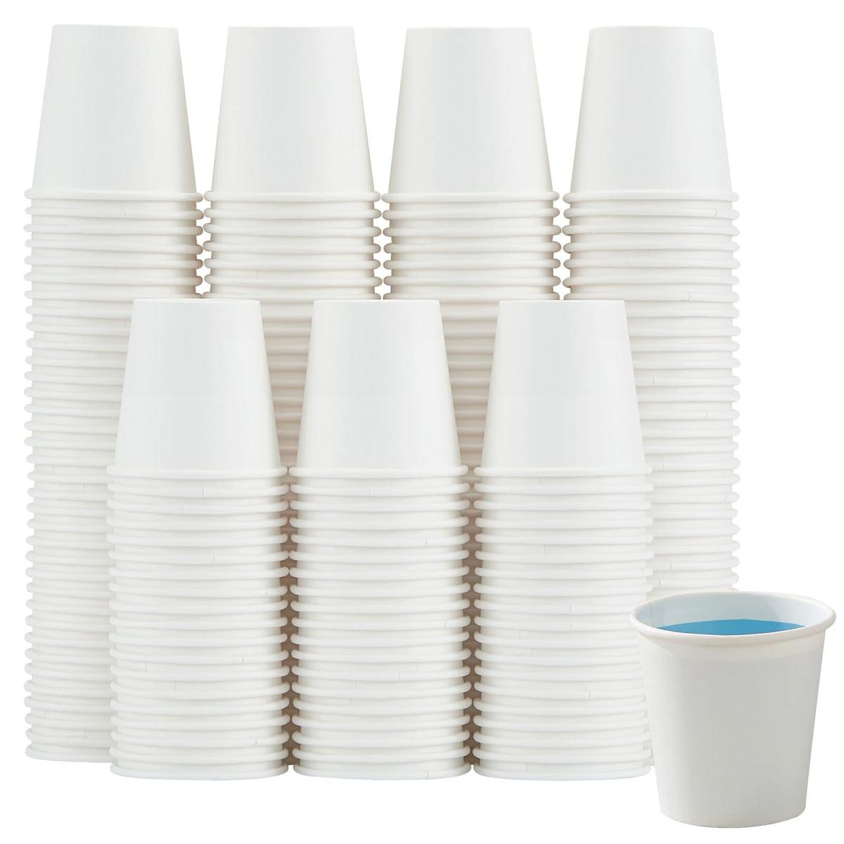 Clawsoff 300 Pack Paper Cups 8 oz, Disposable Coffee Cups 8 OZ
