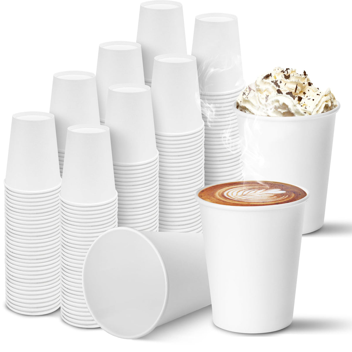 270 Pack 10 oz Paper Cups, Disposable Coffee Cups