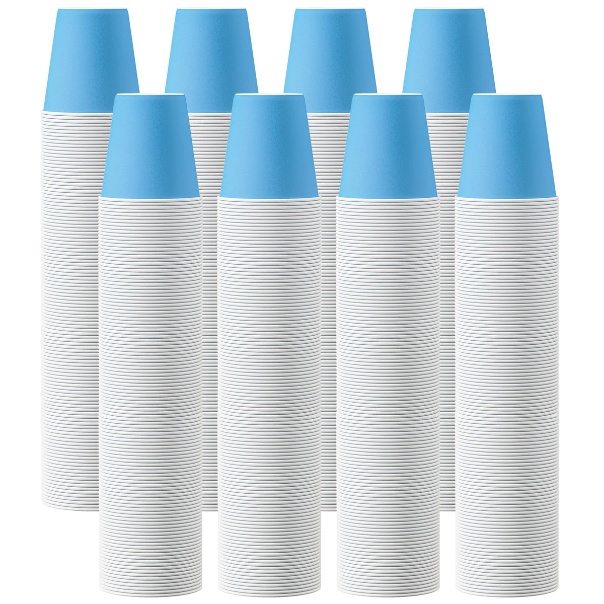 Turbo Bee 1200 Pack 5oz Disposable Paper Cups Bulk - Cold Beverage Water Cups for Parties, Offices, Events, Snacks and Mouthwash Use