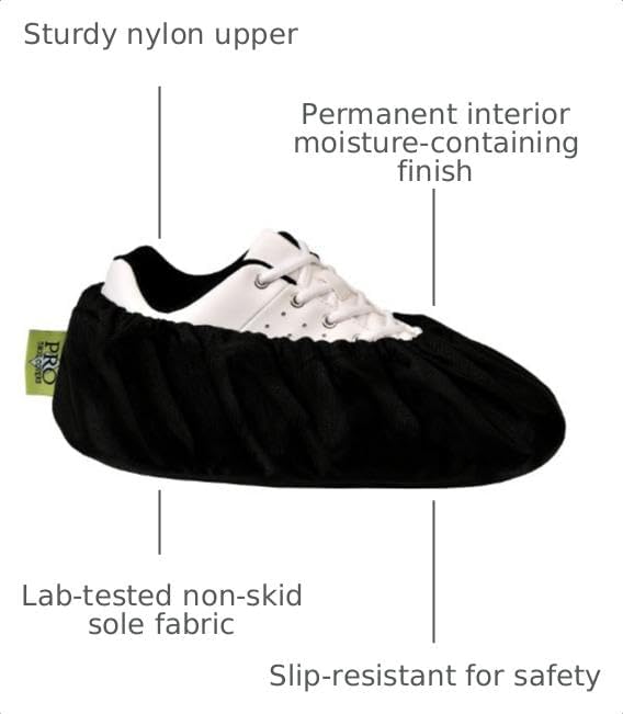 Washable Reusable Shoe and Boot Covers, Made in USA, Lab Tested, Nonskid, 4 Sizes