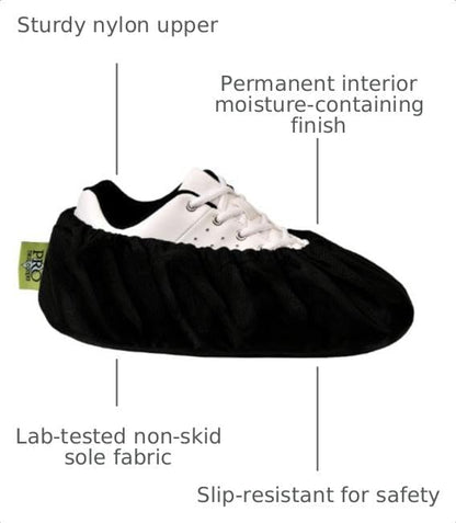 Washable Reusable Shoe and Boot Covers, Made in USA, Lab Tested, Nonskid, 4 Sizes