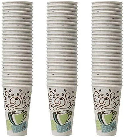 Dixie Perfectouch Insulated Paper Hot Cup, Coffee Haze Design, 75 Count 16oz