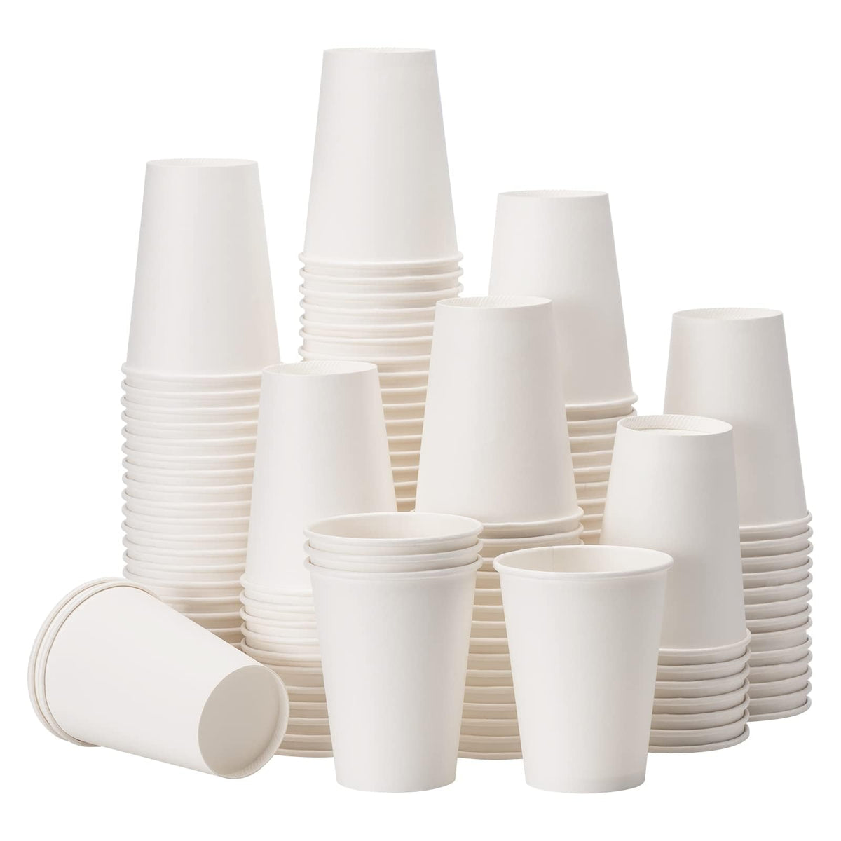 RACETOP 8 oz 500 Pack Disposable Paper Coffee Cups