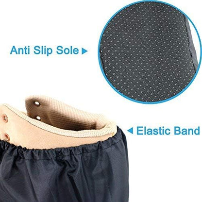 Reusable Boot & Shoe Covers, Washable, Non-Slip, 5 Pairs, Large