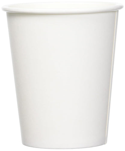 Amazon Basics Disposable Paper Cups for Hot and Cold Beverages, 12 ounces, White, 1000 Count