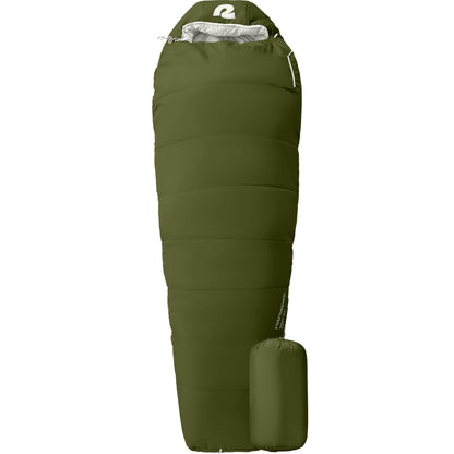 Retrospec Dream Mummy Sleeping Bag - 5, 15, & 30°F Cold Weather Camping & Travel Essential Gear with Water - Resistant Shell & Synthetic Fill - Zippered Pocket & Stuff Sack