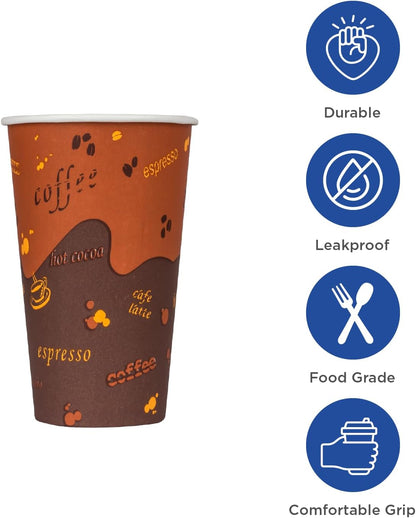 Karat [10oz - 1,000ct Coffee Cups, Paper Hot Cups, 90mm Diameter