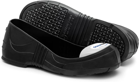 Oshatoes OST Unisex Steel Toe Shoe Covers – Slip-Resistant Lightweight PVC Safety Overshoes with Color Coded Sizing