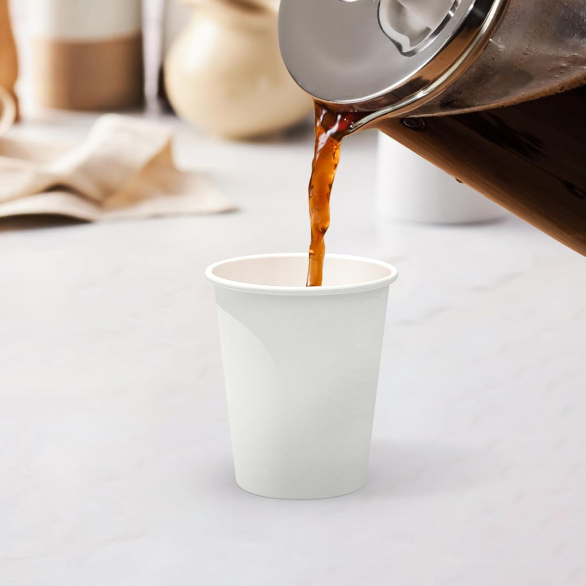 Dealusy 100 Count 8 oz Coffee Cups