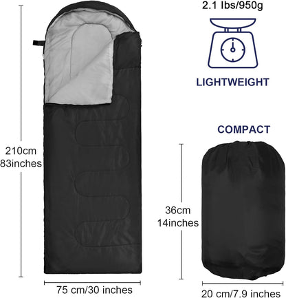 Macarrie 4 Pack 0 Degree Sleeping Bags for Adults
