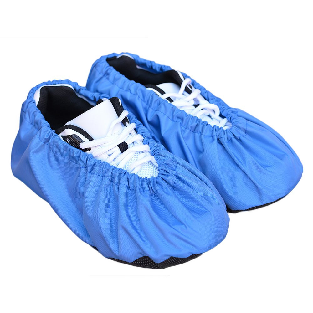 MyShoeCovers Reusable Shoe & Boot Covers for Contractors - 1 Pair, Medium