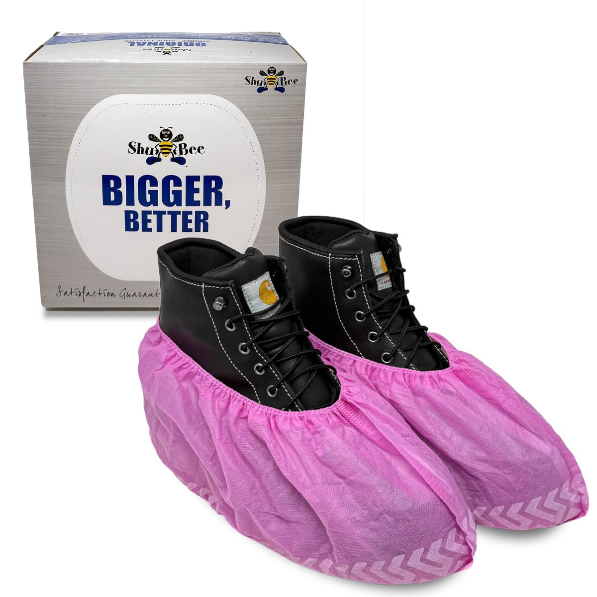 ShuBee Original Disposable, Extra-Large Boot and Shoe Covers, Thicker & Stronger, Durable Protection for Floors - 50 Pairs