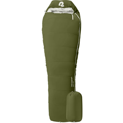 Retrospec Dream Mummy Sleeping Bag - 5, 15, & 30°F Cold Weather Camping & Travel Essential Gear with Water - Resistant Shell & Synthetic Fill - Zippered Pocket & Stuff Sack