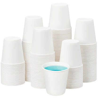 RACETOP 8 oz Disposable Coffee Cups 500 pack, Hot Coffee Cups