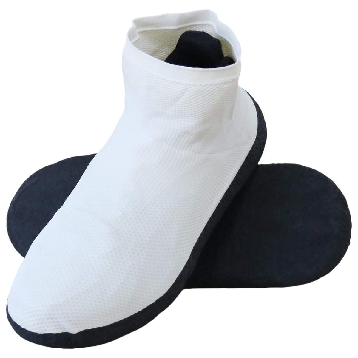 Waterproof Shoe Covers 2 Pairs, Non-Slip Reusable for Rain - Clear, L