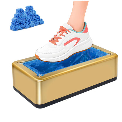 Automatic Shoe Covers Dispenser with 200pcs Disposable Shoe Covers, Silver