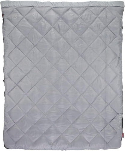 Coleman 45°F Double Sleeping Bag, XL Tandem Sleep Sack with Big & Tall Design, Zips Apart into 2 Sleeping Bags, Machine Washable