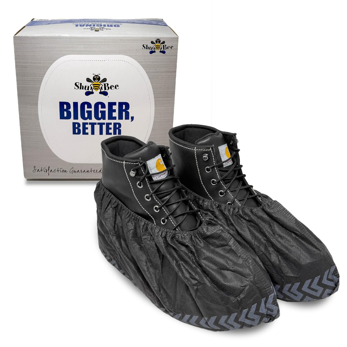 ShuBee Original Disposable, Extra-Large Boot and Shoe Covers, Thicker & Stronger, Durable Protection for Floors - 50 Pairs