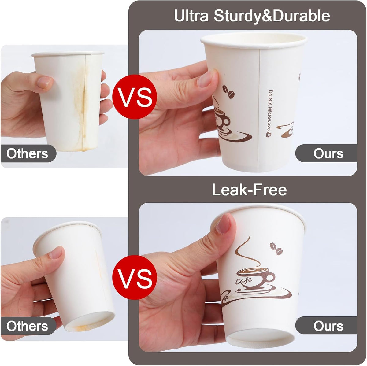 Lamosi 240 Pack 12 oz Coffee Cups, Disposable Paper Cups