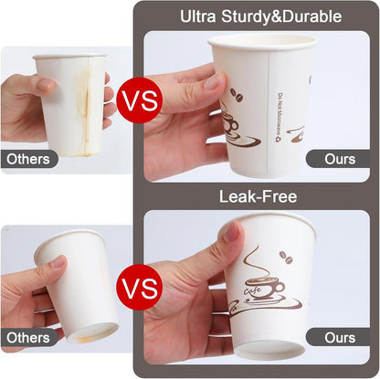 Lamosi 240 Pack 12 oz Coffee Cups, Disposable Paper Cups