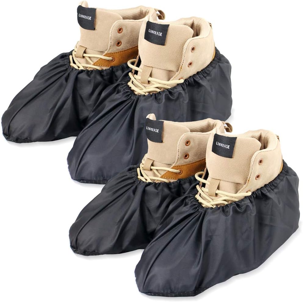 Reusable Boot & Shoe Covers, Washable, Non-Slip, 2 Pairs, X-Large