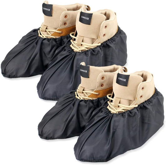 Reusable Boot & Shoe Covers, Washable, Non-Slip, 2 Pairs, X-Large