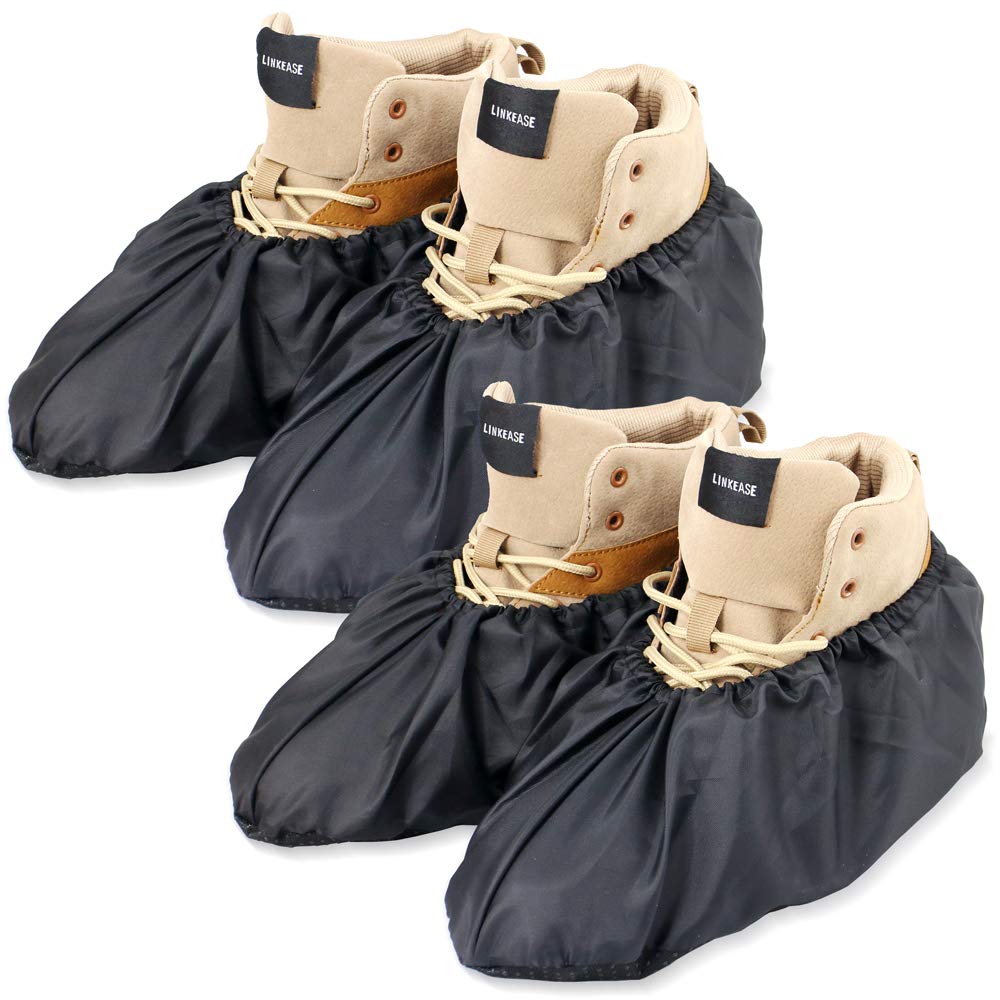 Reusable Boot & Shoe Covers, Washable, Non-Slip, 2 Pairs, X-Large