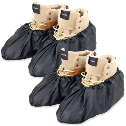 Reusable Boot & Shoe Covers, Washable, Non-Slip, 2 Pairs, X-Large