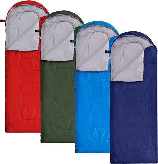 Macarrie 4 Pack 0 Degree Sleeping Bags for Adults