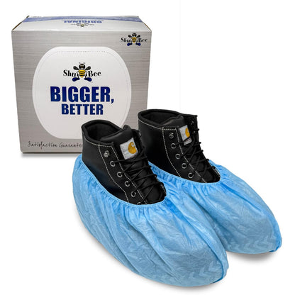 ShuBee Original Disposable, Extra-Large Boot and Shoe Covers, Thicker & Stronger, Durable Protection for Floors - 50 Pairs