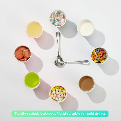 JOLLY PARTY 600 Pack 3oz Disposable Bathroom Cups, Paper Mouthwash Cups