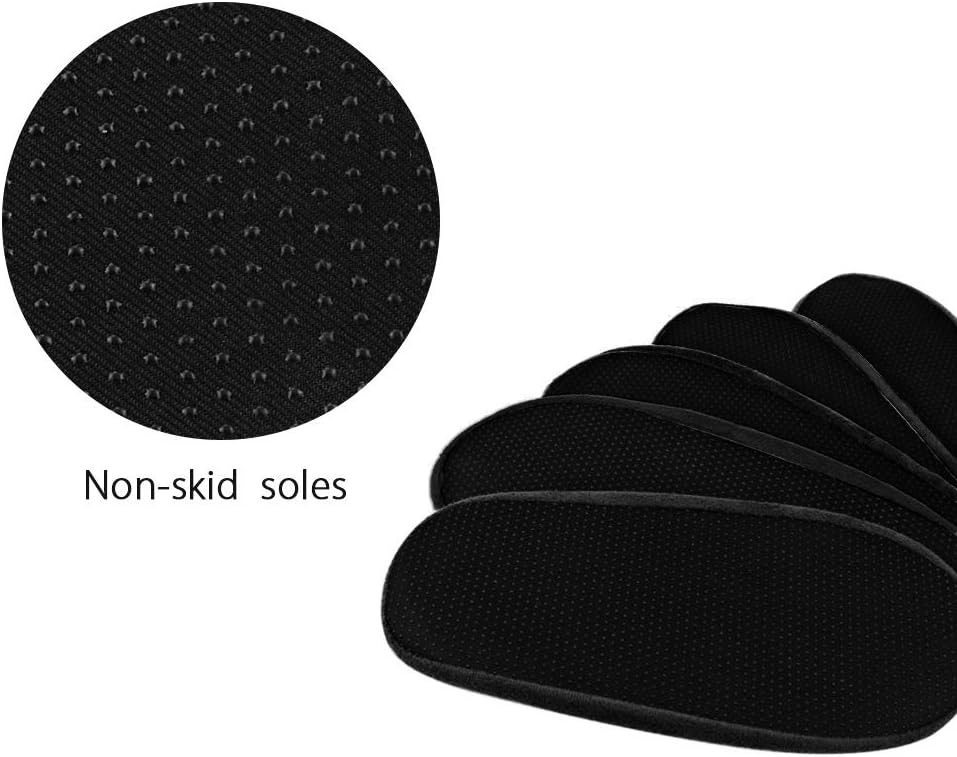 LAKE OF FIRE 5-Pair Reusable Shoe Covers, Non-Slip, Washable, and Thickened Boot Covers for Floor and Carpet Protection