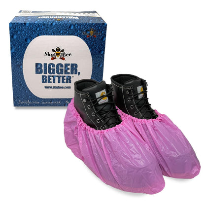 ShuBee Waterproof Shoe & Boot Covers Slip-Resistant Disposable for Plumbing Construction Floor Protection - 40 Pair