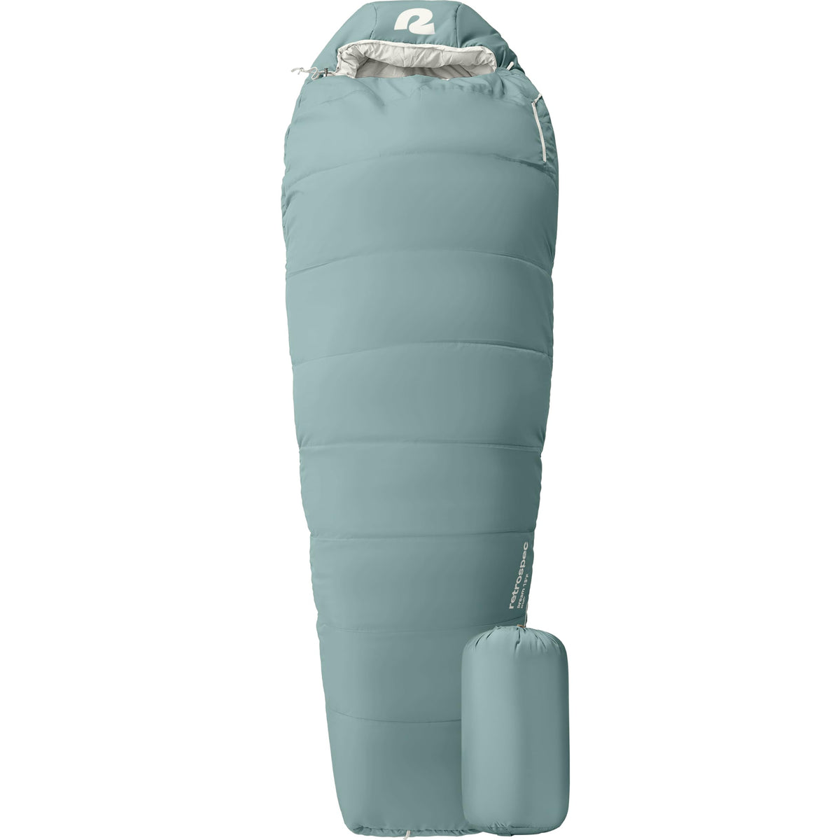 Retrospec Dream Mummy Sleeping Bag - 5, 15, & 30°F Cold Weather Camping & Travel Essential Gear with Water - Resistant Shell & Synthetic Fill - Zippered Pocket & Stuff Sack