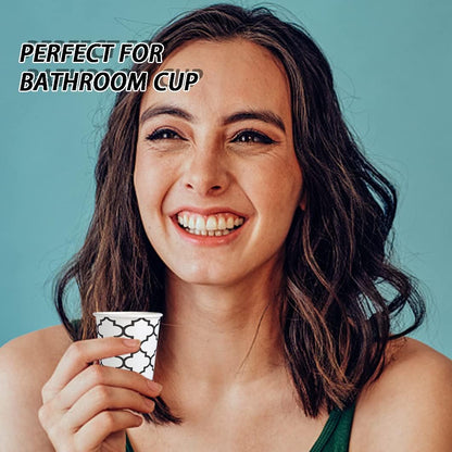Clawsoff 300 Pack 3 oz Paper Cups Small Disposable Mouthwash Bathroom Cups