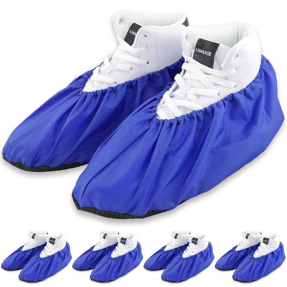 Reusable Boot & Shoe Covers, Washable, Non-Slip, 5 Pairs, X-Large
