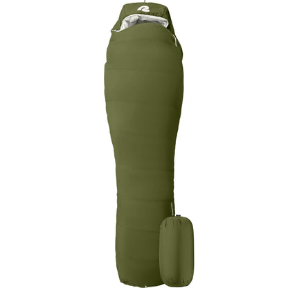 Retrospec Dream Mummy Sleeping Bag - 5, 15, & 30°F Cold Weather Camping & Travel Essential Gear with Water - Resistant Shell & Synthetic Fill - Zippered Pocket & Stuff Sack