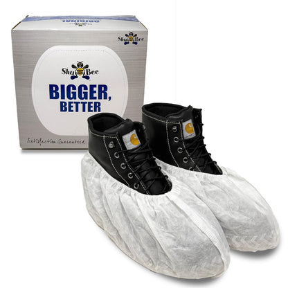 ShuBee Original Disposable, Extra-Large Boot and Shoe Covers, Thicker & Stronger, Durable Protection for Floors - 50 Pairs