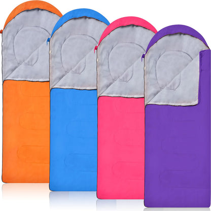 Macarrie 4 Pack 0 Degree Sleeping Bags for Adults