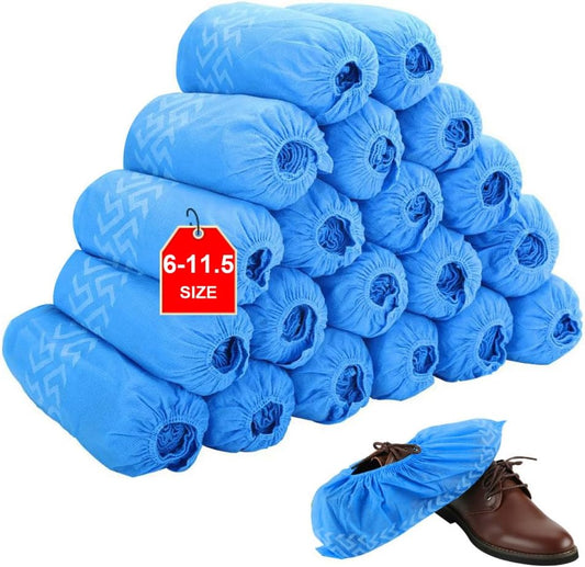 Shoe Covers Disposable 200 Pack (100 Pairs)