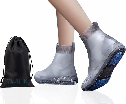 Waterproof Shoe Covers, Reusable Shoe Covers Non-Slip Shoes Boots for Outdoor Cycling Camping Fishing Travel