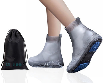 Waterproof Shoe Covers, Reusable Shoe Covers Non-Slip Shoes Boots for Outdoor Cycling Camping Fishing Travel