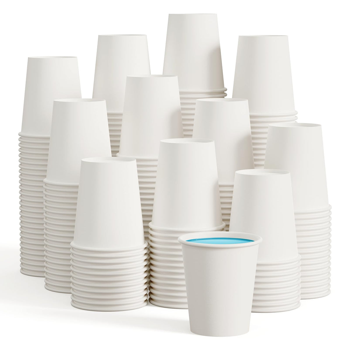 LITOPAK 210 Pack 16 oz Paper Cups, White Disposable Coffee Cups