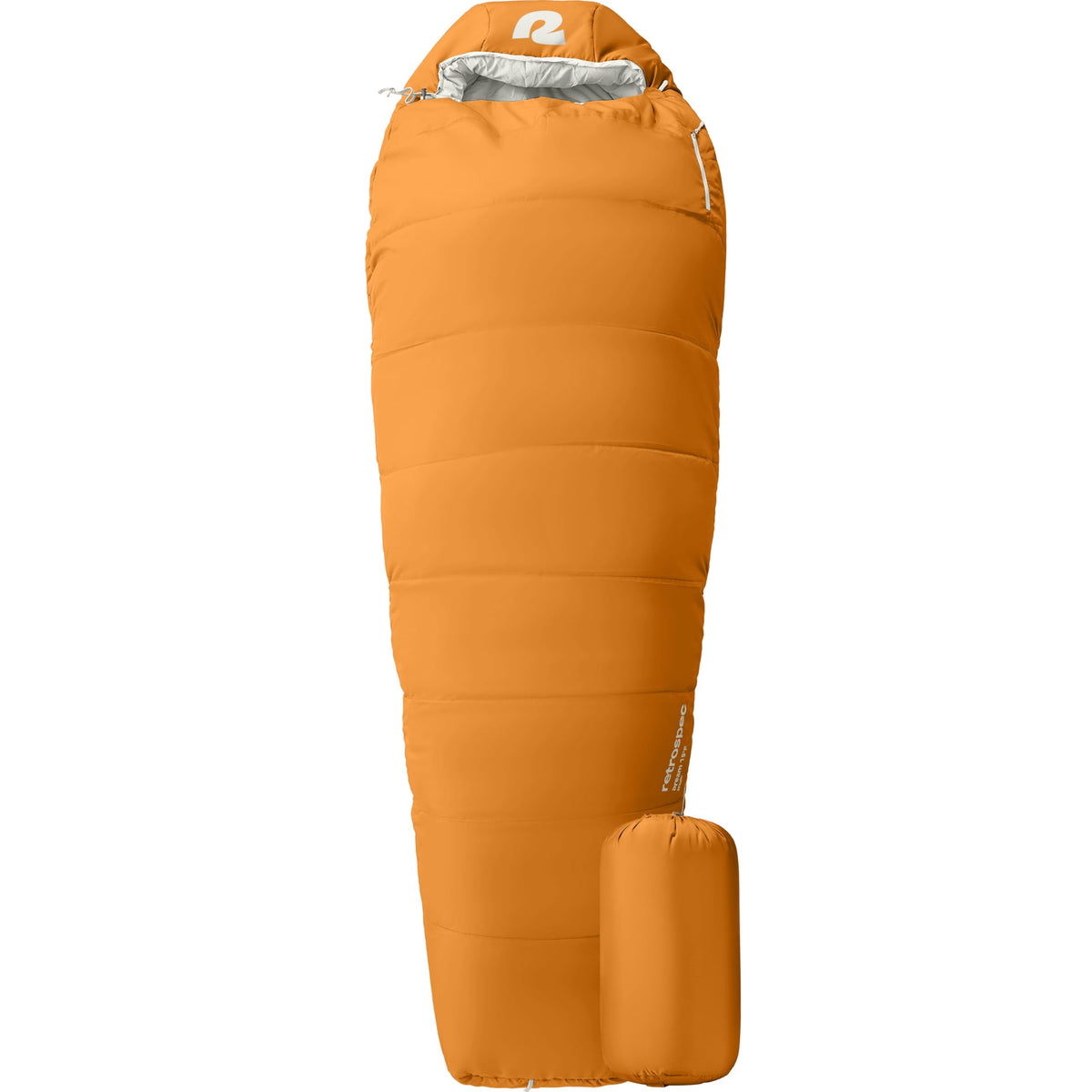 Retrospec Dream Mummy Sleeping Bag - 5, 15, & 30°F Cold Weather Camping & Travel Essential Gear with Water - Resistant Shell & Synthetic Fill - Zippered Pocket & Stuff Sack
