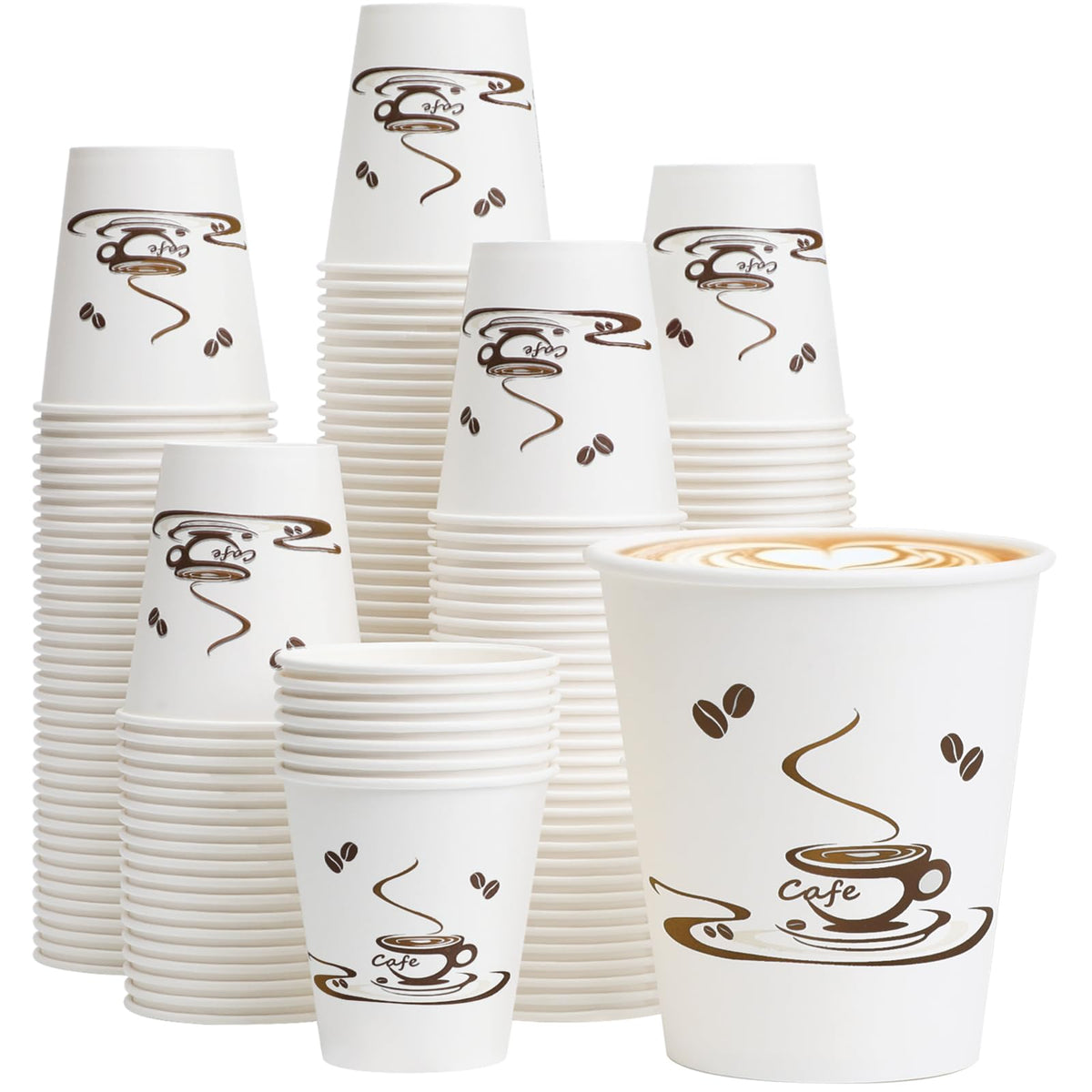 Lamosi 240 Pack 12 oz Coffee Cups, Disposable Paper Cups