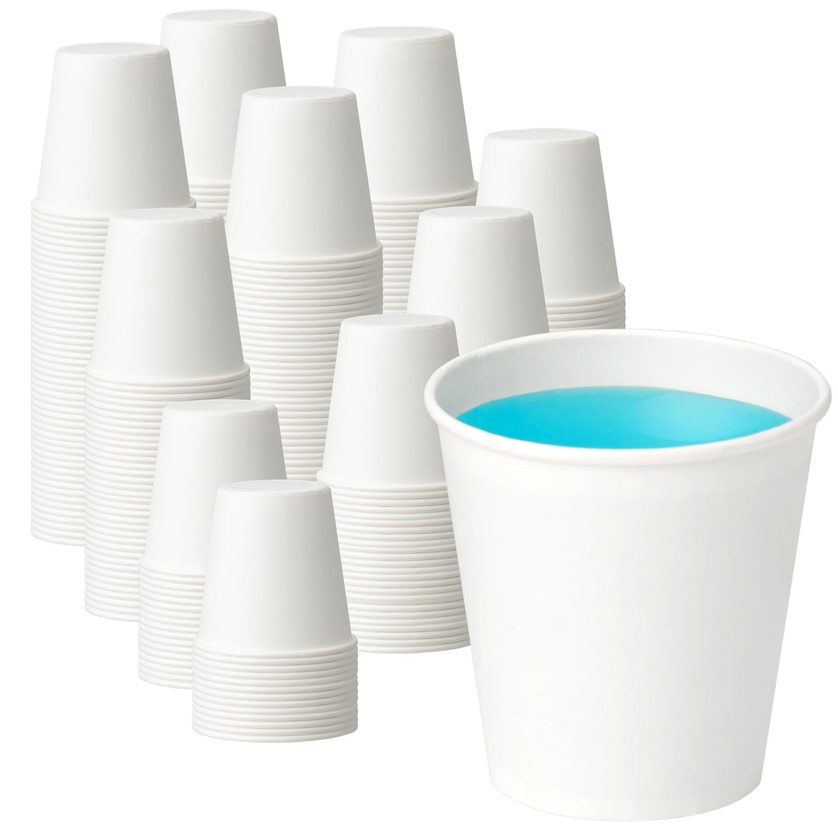 500 Pack 8 oz Paper Cups, Disposable Coffee Cups