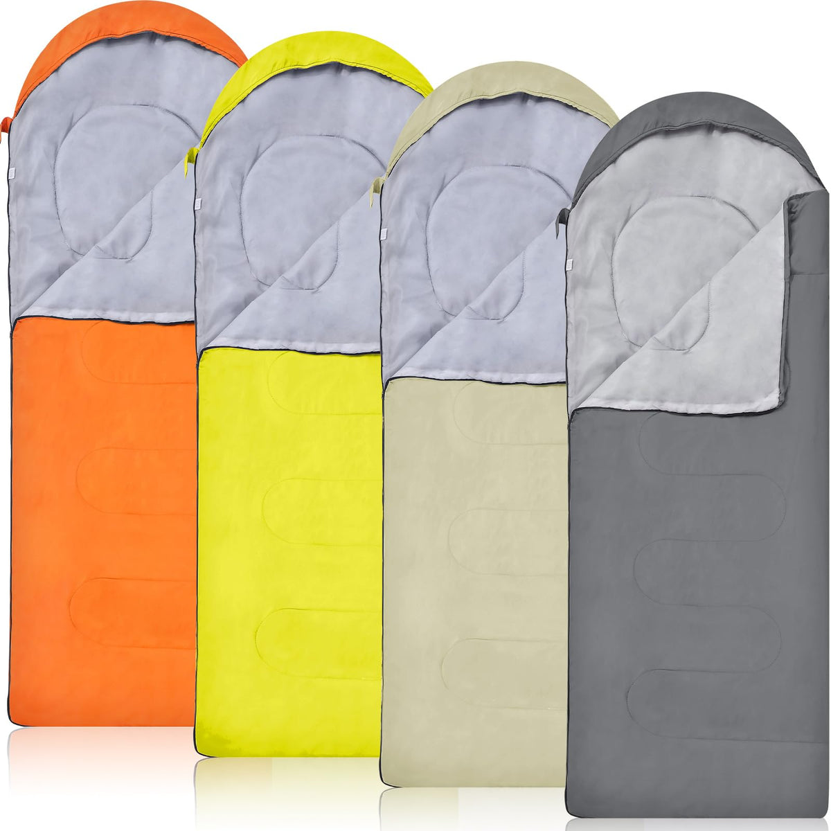 Macarrie 4 Pack 0 Degree Sleeping Bags for Adults